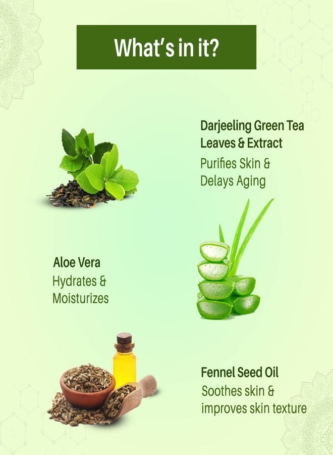 Matra Green Tea Handmade Soap with Darjeeling Green Tea, Fennel Seeds & Aloe Vera | Natural Bathing Bar - For Face & Body | Paraben & Sulphate Free | For Women & Men | 125 g - Image 3