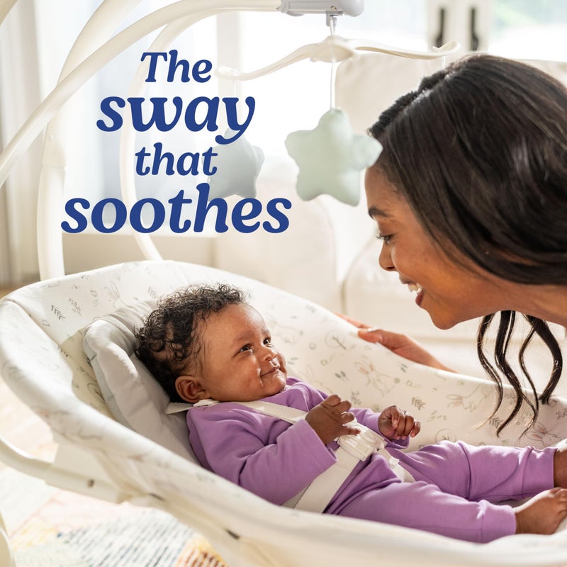 Graco Simple Sway Portable Baby Swing for Infants, Newborn Swing with 15 Songs and Sounds, Great Gift for New Parents, Baby Registry Must Have - Image 2
