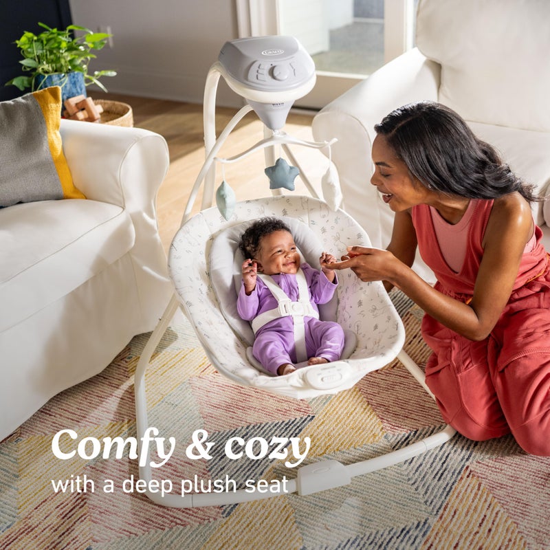 Graco Simple Sway Portable Baby Swing for Infants, Newborn Swing with 15 Songs and Sounds, Great Gift for New Parents, Baby Registry Must Have - Image 4