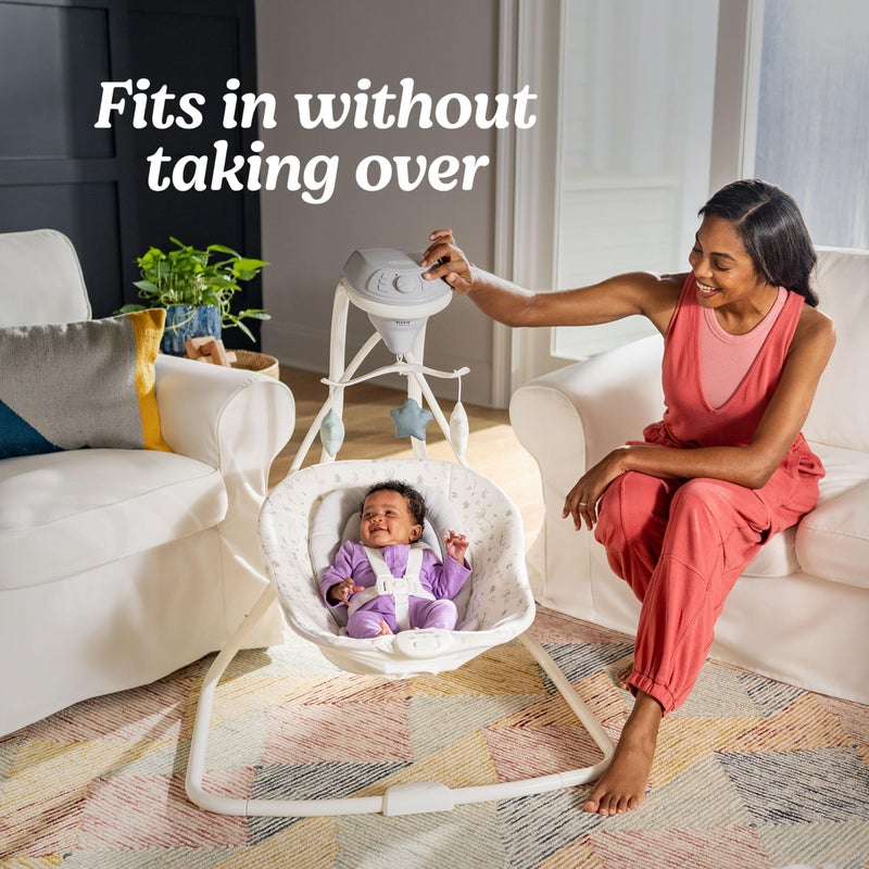 Graco Simple Sway Portable Baby Swing for Infants, Newborn Swing with 15 Songs and Sounds, Great Gift for New Parents, Baby Registry Must Have - Image 5