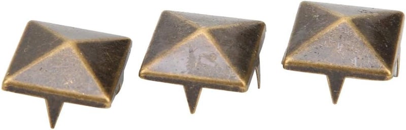 Bronze 12MM Pyramid Punk Rivets For DIY Leather Craft Wind Coat Multilayer Electroplated Surface - Image 1