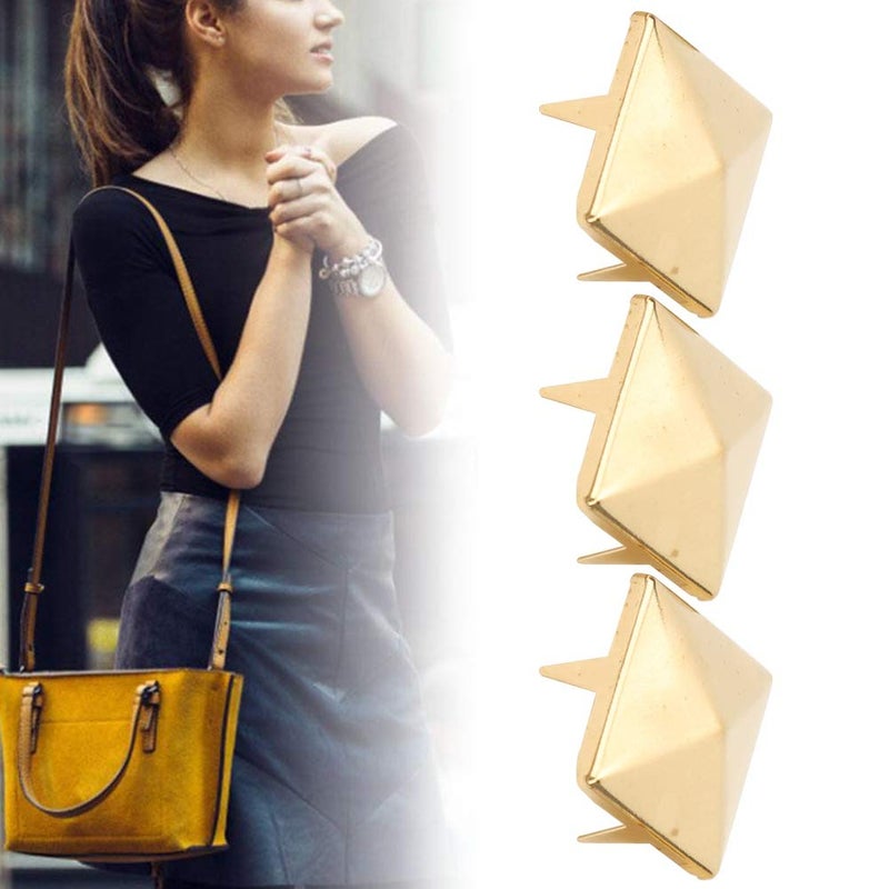 Bronze 12MM Pyramid Punk Rivets For DIY Leather Craft Wind Coat Multilayer Electroplated Surface - Image 5