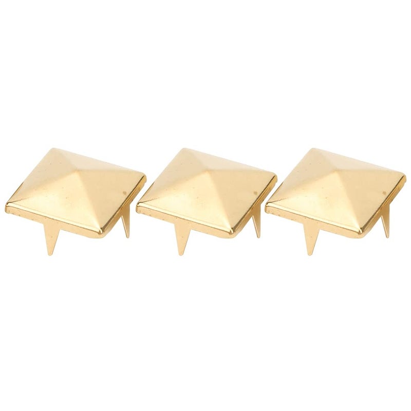 Bronze 12MM Pyramid Punk Rivets For DIY Leather Craft Wind Coat Multilayer Electroplated Surface - Image 2