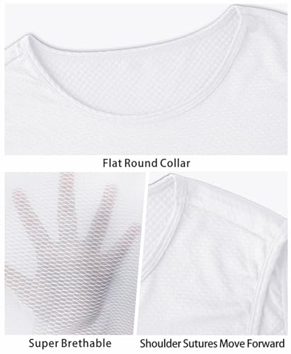 qualidyne Men's Cycling Base Layer Quick Dry Bike Undershirt Sleeveless Biking Jersey Bicycle Tops Sports Vest Breathable - Image 4