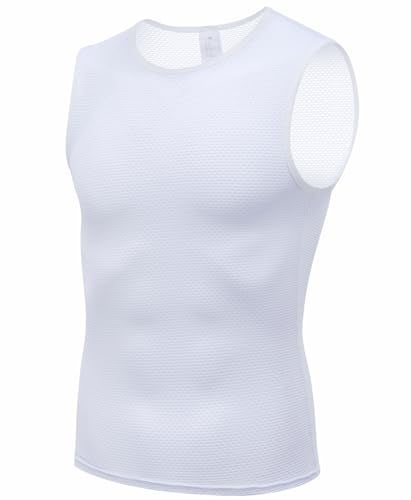 qualidyne Men's Cycling Base Layer Quick Dry Bike Undershirt Sleeveless Biking Jersey Bicycle Tops Sports Vest Breathable - Image 3