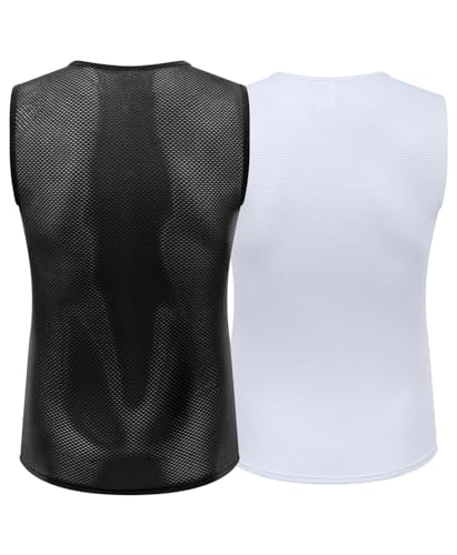 qualidyne Men's Cycling Base Layer Quick Dry Bike Undershirt Sleeveless Biking Jersey Bicycle Tops Sports Vest Breathable - Image 2