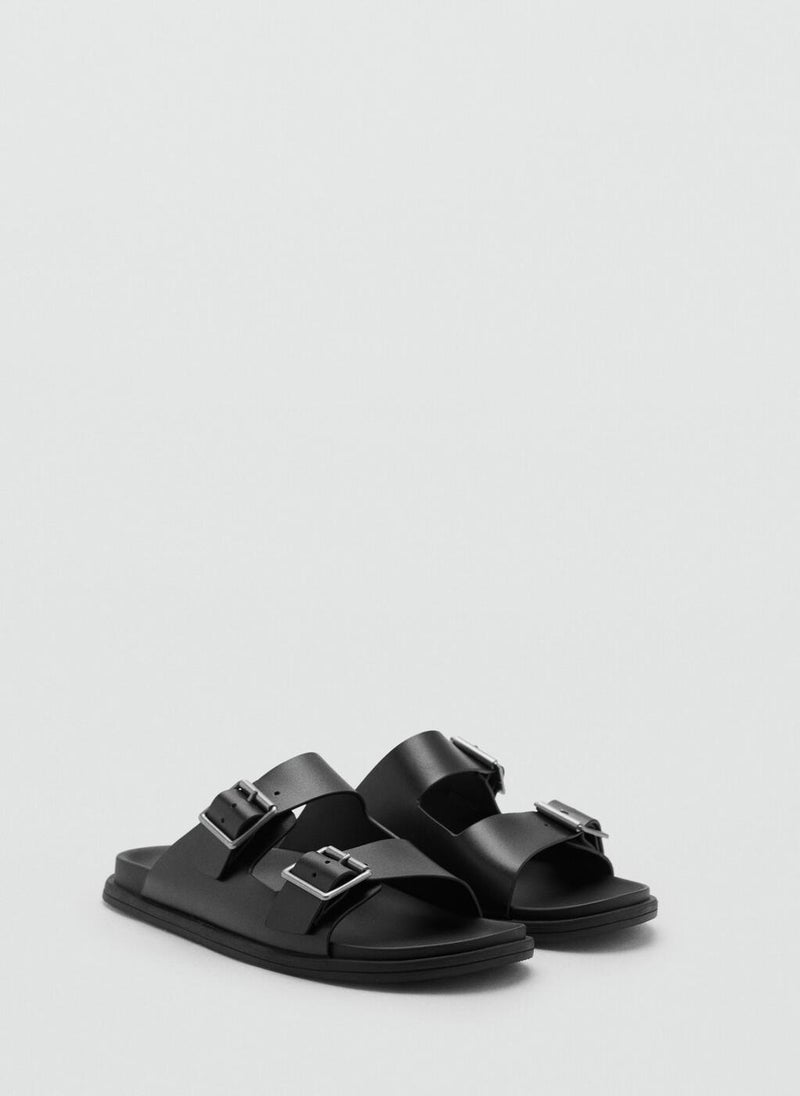Mango Man Buckles leather sandal - Image 2