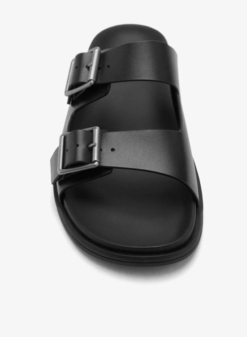 Mango Man  Buckles leather sandal for Men | Best Price UAE