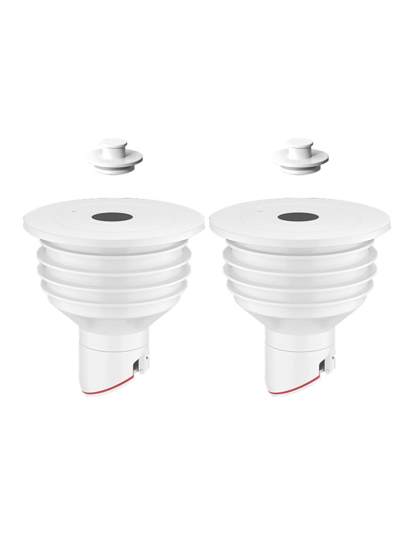 Excefore Washing Machine Drain Hose Seal, Drain Hose Sealing Plug, 2Pcs Silicone Anti-Odor Floor Drain Plug Sewer Pipe Seal Ring Sealing Cover, for Laundry Room Bathroom Kitchen Cleaning Tools (70-75mm) - Image 1