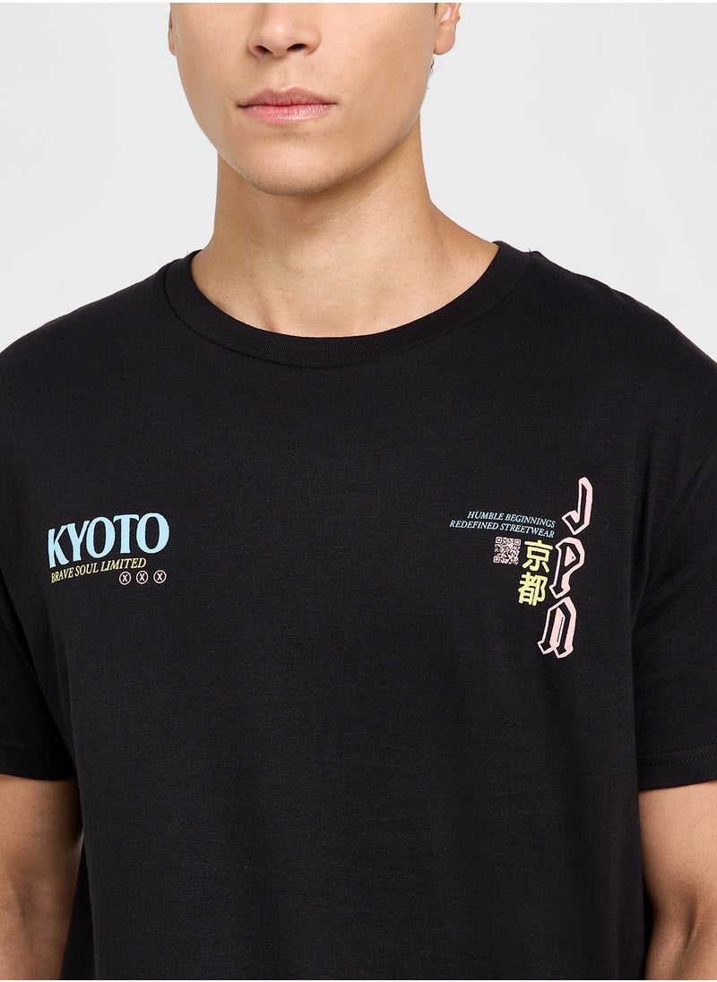 BRAVE SOUL Graphic Print T-Shirt  - Image 3