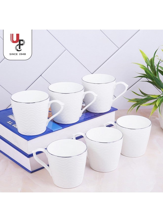UPC U.P.C. Cup Set of 6 for Tea, Ceramic Tea Cups Set of 6, Microwave Safe Cup, Dishwasher Safe Cups, Bone-Ash Free Coffee Cups Set-150ml. - Image 3