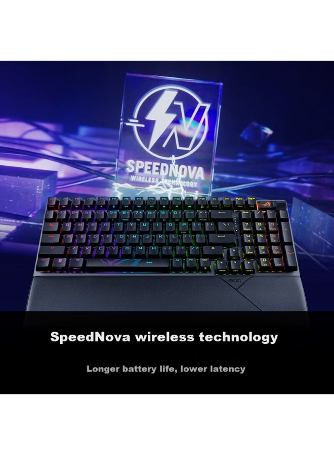 Rog Ranger 2 98 Wireless Mechanical Keyboard, Wireless Tri-mode Gaming Keyboard 96-key Layout, Nx Snow White Switches, Rgb, Hot-swappable Customizable, Pbt Version - Image 4