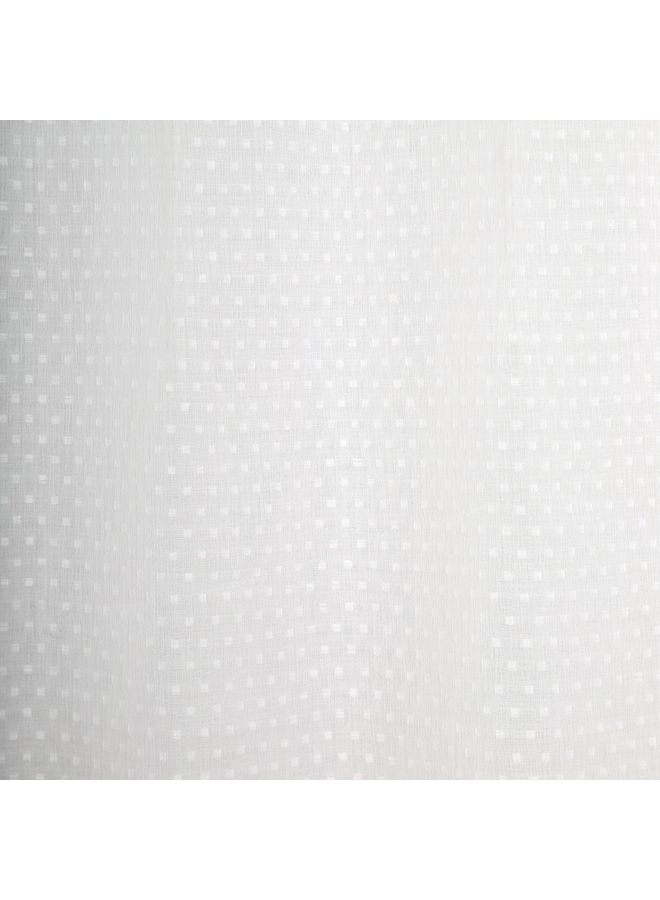 NIBEMINENT 2-Piece Alice Sheer Curtain Set White 140X240cm - Image 2