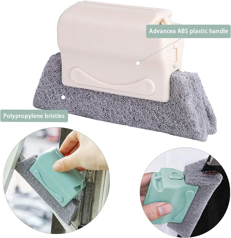 KBZONE Window Track Cleaner Tools Set, 11 PCS Window Groove Cleaning Brush Kit for Sliding Door, Sill, Tile Lines, Shutter, Car Vents, Keyboard (Window Cleaning Brush Set) - Image 3