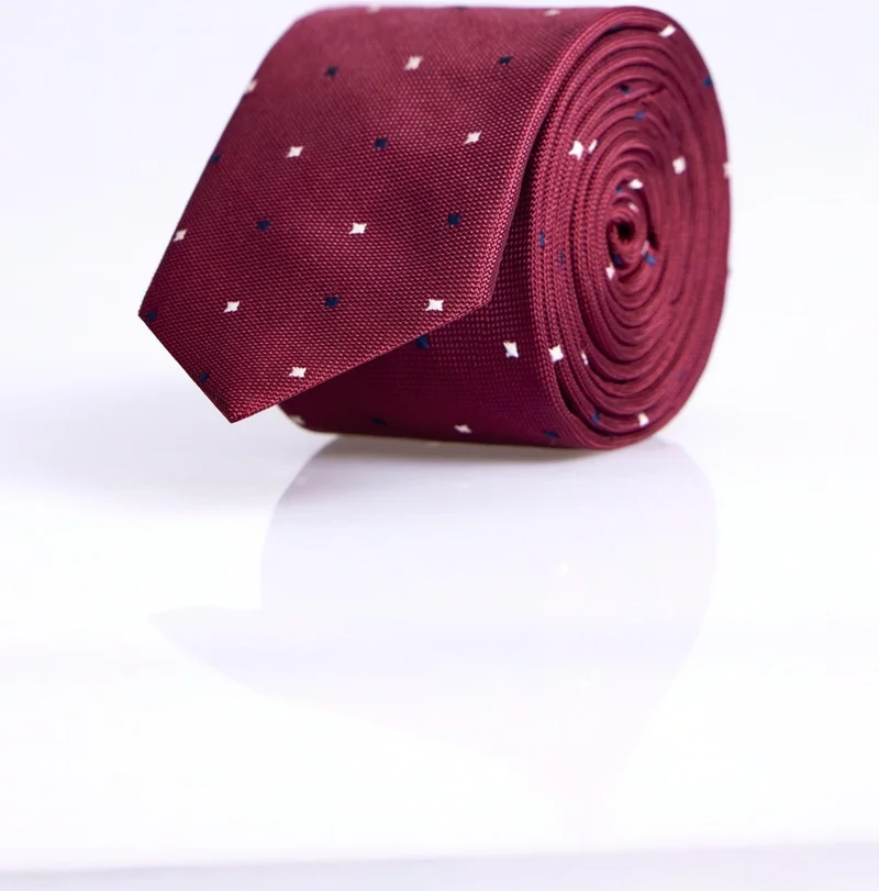 Tudors Fine Patterned Claret Red Men's Tie