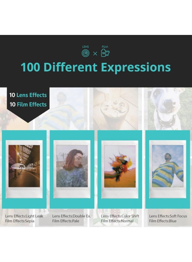 Instax Mini Evo Hybrid Instant Camera – Brown + 40 Sheets | Digital & Instant Film Camera with LCD Screen & Bluetooth - Image 5