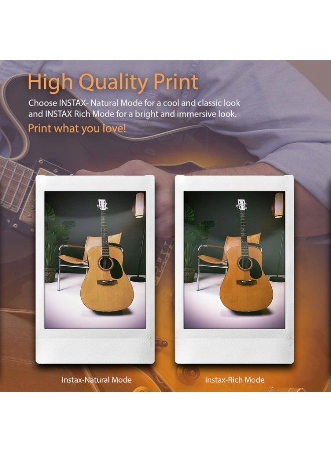 Instax Mini Evo Hybrid Instant Camera – Brown + 40 Sheets | Digital & Instant Film Camera with LCD Screen & Bluetooth - Image 4