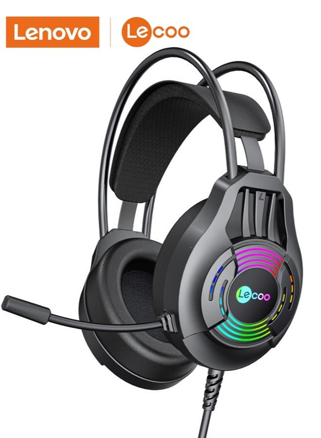 lecoo Lenovo Lecoo Wired Gaming Headset Black - Image 3