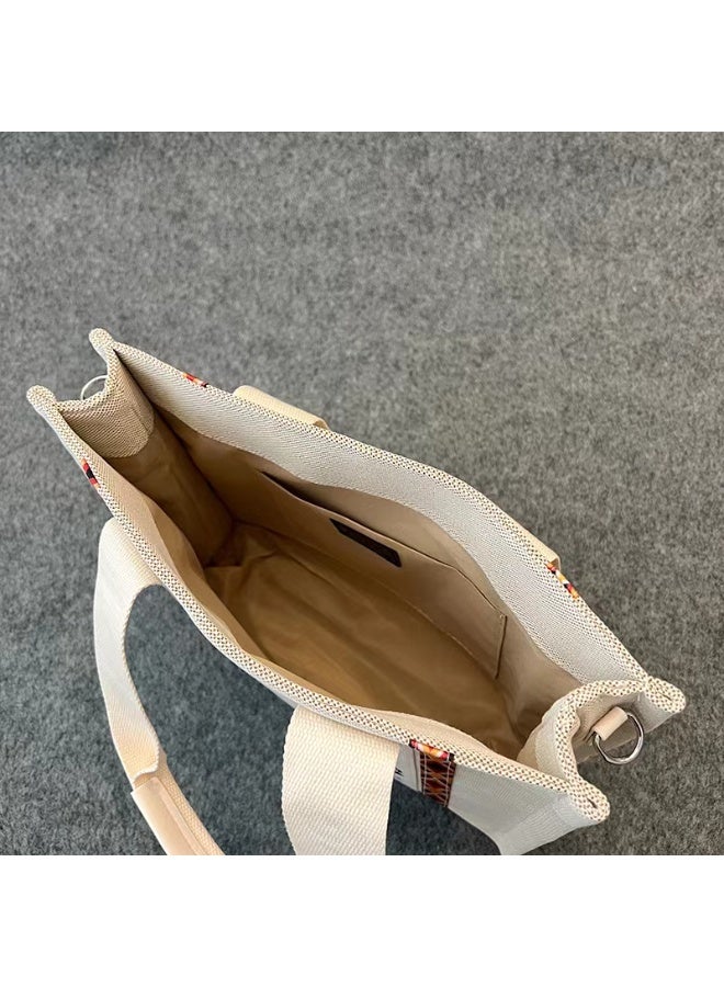 Chloe Chloé Tote Bag: Boho - Chic with Branded  Patterned Straps-Small Size - Image 4