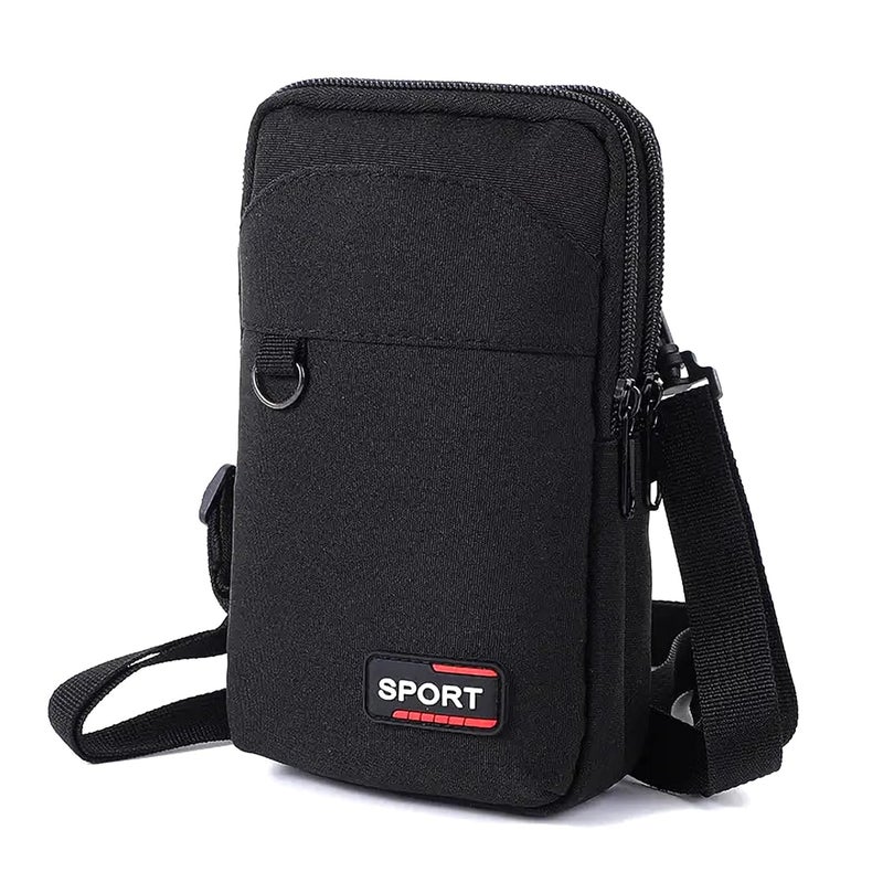 BOLDSTUFF BOLDSTUF Mobile Sling Bag Crossbody Shoulder bag for Men & Women | Small Cross-Body Side bag purse for Mobile, Cell Phone, Cash & Card, Holster for Travel, Oxford Fabric - Image 1