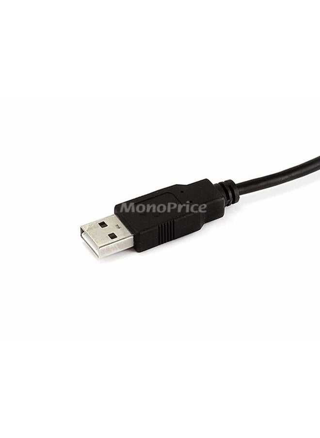 Monoprice 3-Feet USB A to mini-B 5pin 28/28AWG Cable (103896) Black  - Image 2