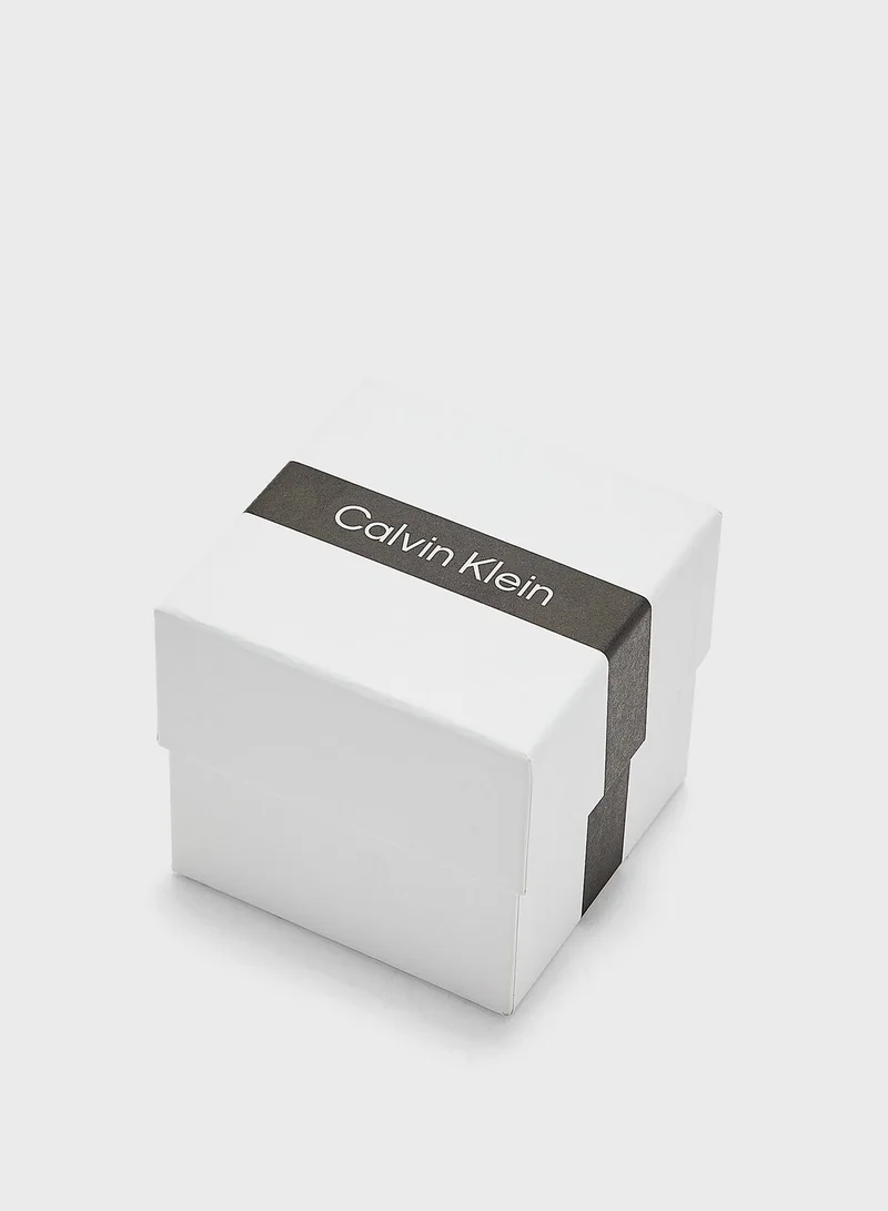 CALVIN KLEIN Stainless Steel & Ionic Gold Plated Steel Ring