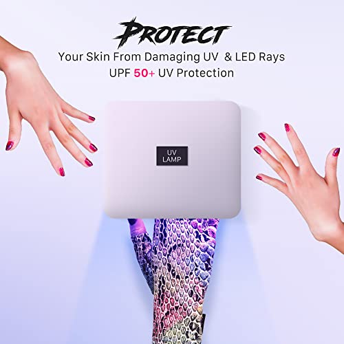 ManiGlovz - Original UPF 50+ UV Light Protective Nail Gloves | Gel Manicure and Anti UV Fingerless Gloves for Women | Protects Skin During Driving and Sun Exposure - Image 4