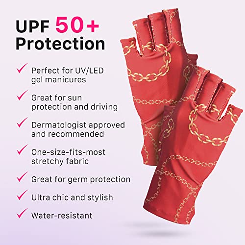 ManiGlovz - Original UPF 50+ UV Light Protective Nail Gloves | Gel Manicure and Anti UV Fingerless Gloves for Women | Protects Skin During Driving and Sun Exposure - Image 3