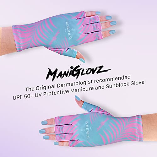 ManiGlovz - Original UPF 50+ UV Light Protective Nail Gloves | Gel Manicure and Anti UV Fingerless Gloves for Women | Protects Skin During Driving and Sun Exposure - Image 2