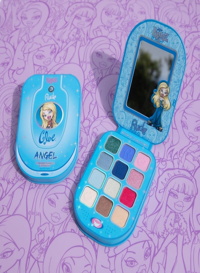 Rude Cosmetics Bratz Colorful Eyeshadow Palette for Women, Teen Girls - Mini Eye Shadow Make Up Palettes - Glitter, Matte, Metallic & Shimmer Eyeshadow for Eye Makeup - Angel - Image 2