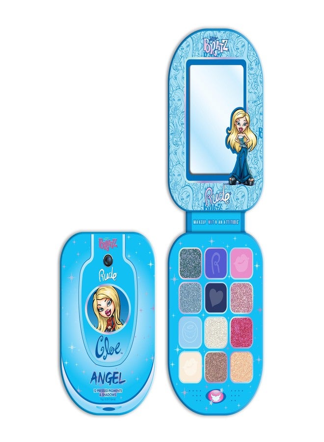 Rude Cosmetics Bratz Colorful Eyeshadow Palette for Women, Teen Girls - Mini Eye Shadow Make Up Palettes - Glitter, Matte, Metallic & Shimmer Eyeshadow for Eye Makeup - Angel - Image 1