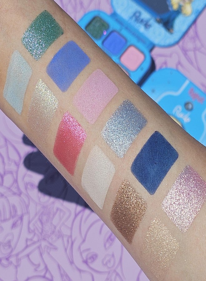 Rude Cosmetics Bratz Colorful Eyeshadow Palette for Women, Teen Girls - Mini Eye Shadow Make Up Palettes - Glitter, Matte, Metallic & Shimmer Eyeshadow for Eye Makeup - Angel - Image 3