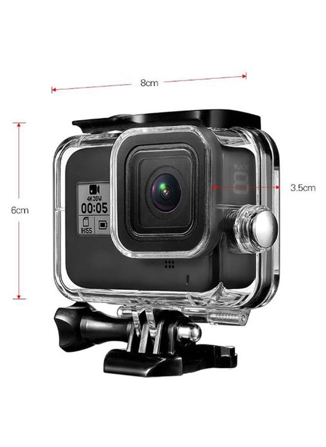 NIBEMINENT Protection Waterproof Housing Case For Gopro Hero 8 Black/Clear  - Image 3
