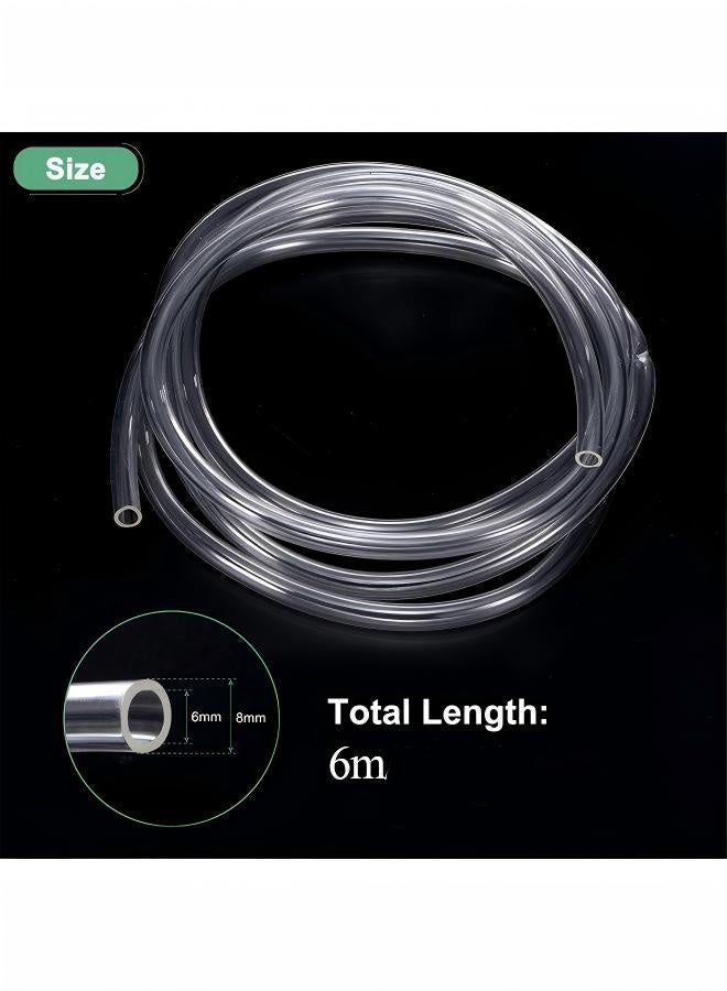 VANGOG 19 Ft Transparent Hose, Inner Diameter 6 mm (0.24 Inches), Outer Diameter 8 mm (0.31 Inches), Suitable For Scenarios Such As Irrigation And Cleaning - Image 2