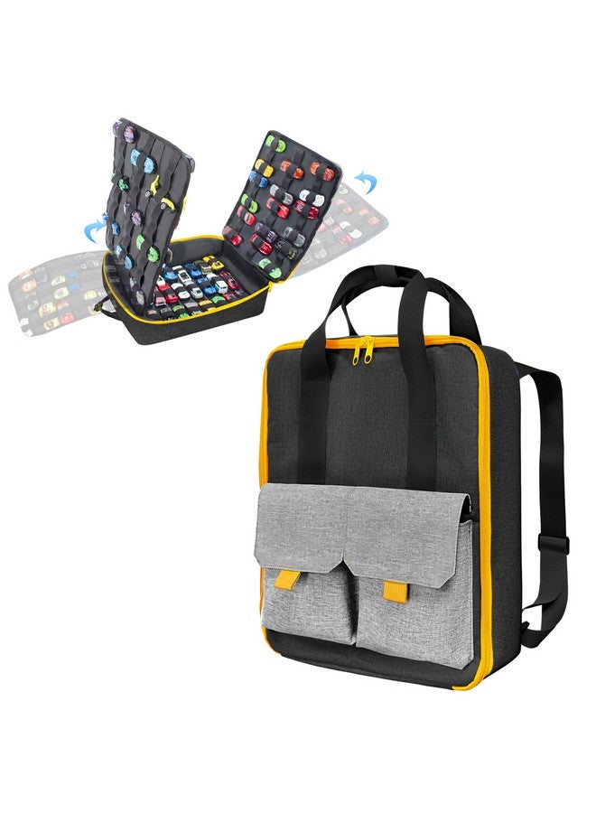 KISLANE Ultimate Toy Cars Storage, Versatile Dual Compartment Toy Cars Case with 4 Storage Pages, Holds 108 Cars - Perfect Toy Cars Carrying Case and Matchbox Cars Storage Case(Bag Only,Black) - Image 1