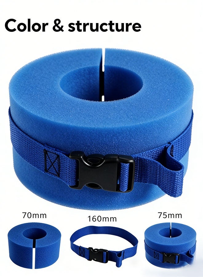 Ailily 2-Pack Foam Swim Aquatic Cuffs EVA Swimming Arm Float Rings- Arm Floaties,Adjustable Swim Fitness Training Set,  Floating Rings for Water Aerobics, Convenient Swim Gear for Improving Technique, Ideal for Swimming Training & Learning - Image 4