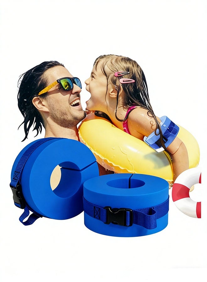 Ailily 2-Pack Foam Swim Aquatic Cuffs EVA Swimming Arm Float Rings- Arm Floaties,Adjustable Swim Fitness Training Set,  Floating Rings for Water Aerobics, Convenient Swim Gear for Improving Technique, Ideal for Swimming Training & Learning - Image 3