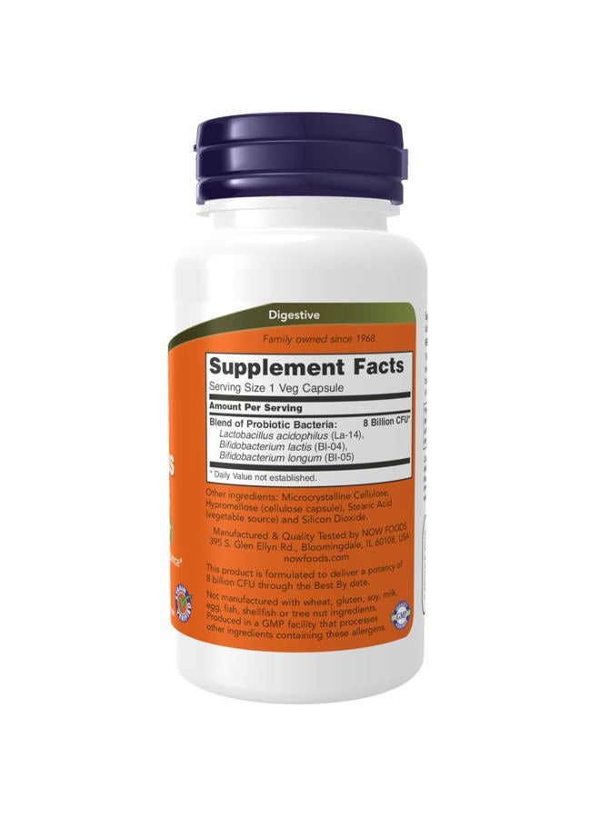now Supplements, 8 Billion Acidophilus & Bifidus, Dairy, Soy and Gluten Free, Strain Verified, 120 Veg Capsules - Image 2