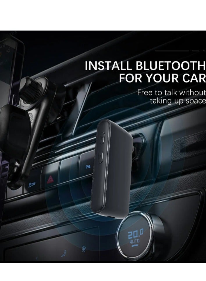 ELTRAZONE ET-BR02 Bluetooth 5.3 Adapter – Hands-Free Call 3.5mm AUX Car Audio Stereo Receiver for Speakers and More  - Image 4