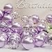 SUWEN Metallic Lavender Balloons and Confetti Balloons Set 47PCS Latex Helium Chrome Light Purple Balloon for Birthday Anniversary Party Decorations - Image 3