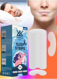 Kanza Sleep Strips Mouth Tape for Sleeping 90Pcs Sleep Mouth Strips for Less Mouth Breathing Advanced Gentle Mouth Strips for Nasal Breathing Improve Sleep Quality and Stop Snoring Solution Strips  - Image 1