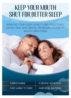 Kanza Sleep Strips Mouth Tape for Sleeping 90Pcs Sleep Mouth Strips for Less Mouth Breathing Advanced Gentle Mouth Strips for Nasal Breathing Improve Sleep Quality and Stop Snoring Solution Strips  - Image 3