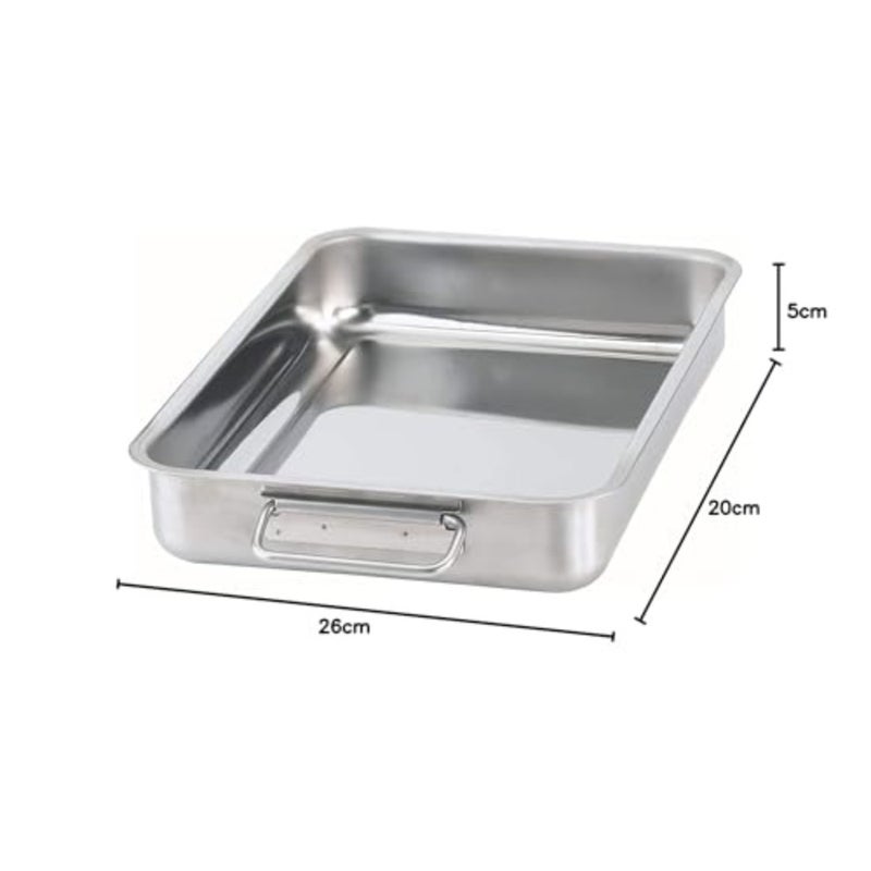 KONCIS Roasting Dish Stainless Steel 26 x 20 cm - Image 4