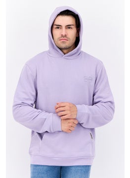 Men Hooded Embroidered Logo Long Sleeves Sweatshirt, Lilac - pzsku/Z24CD42358C4AE814D195Z/45/_/1738678677/6a647ddd-4768-45f8-8e79-1ef323842451