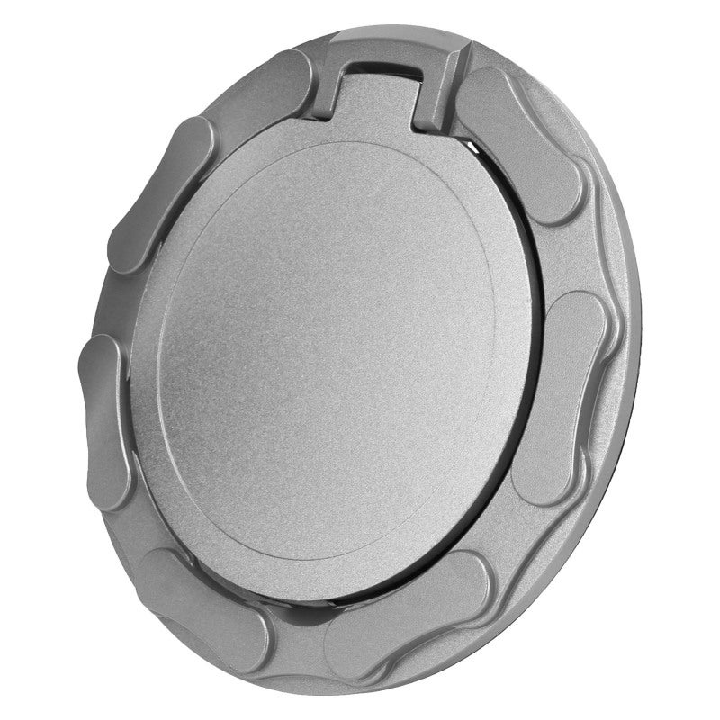 Fuel Tank Cap: Titanium Color ABS Plastic Aluminum Cover - Perfect Fitment Sealing Performance Replacement Fuel Filler Cover for Jeep Wrangler JK Rubicon Sahara 2007-2018 - Image 1