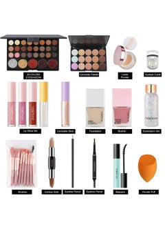 VERONNI All In One Makeup Kiteye Face Lips Makeup For Mother'S Daymultipurpose Women'S Makeup Setsbeginners And Professionals Alike (All In One Makeup Set)  - Image 2