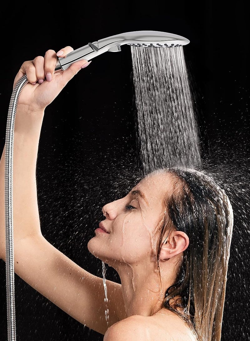 Black Hand Shower With Angle Roping  - Image 1