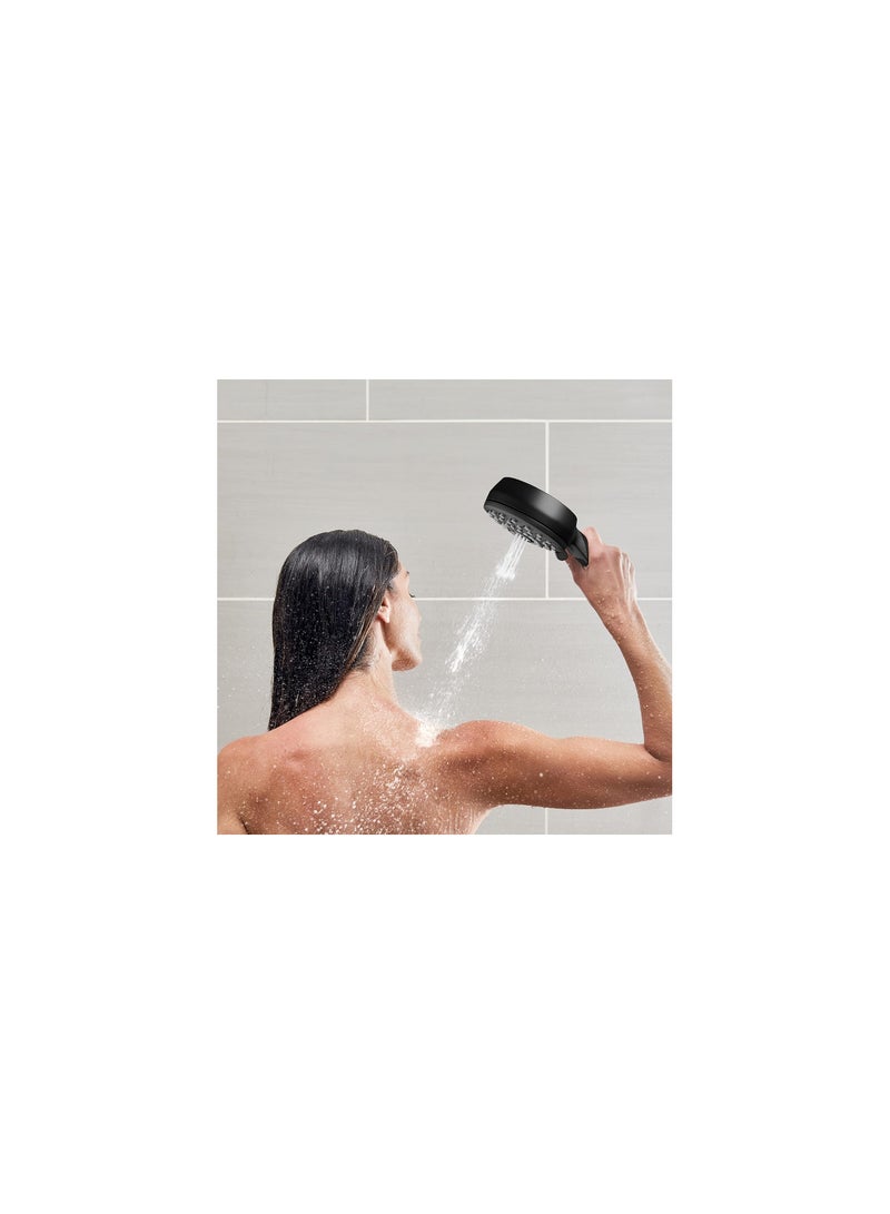 Black Hand Shower With Angle Roping  - Image 3