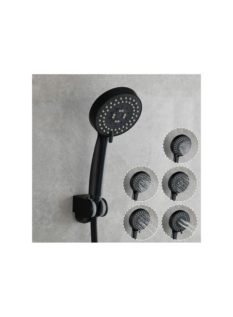 Black Hand Shower With Angle Roping  - Image 5