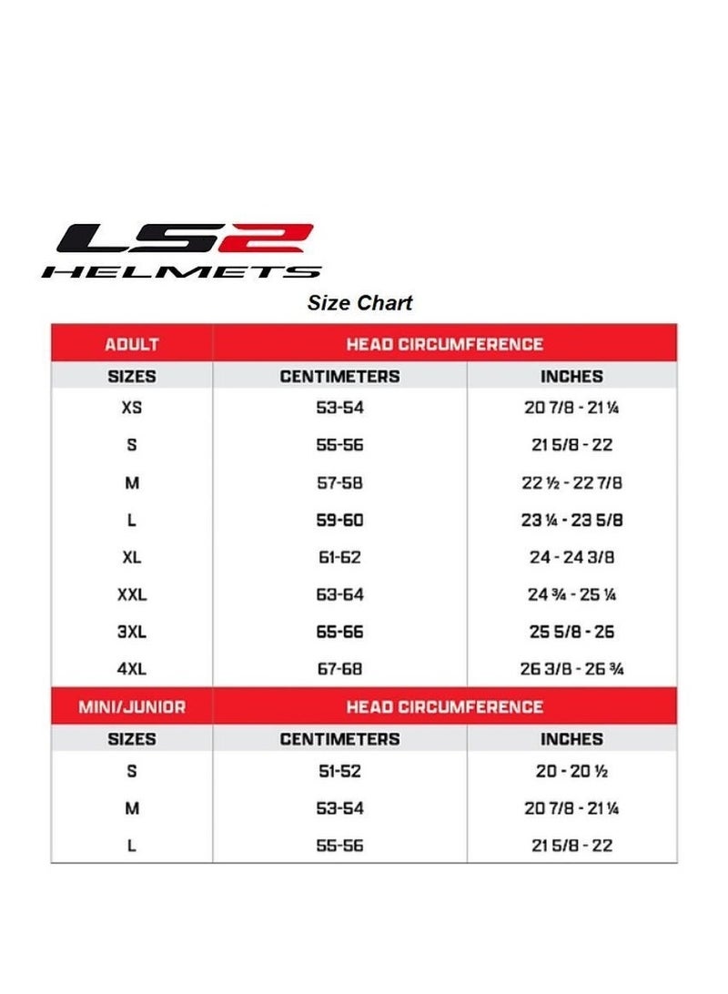 LS2 HELMETS LS2 HELMET OF562 Airflow HALF Face Racing Helmet - Color: White Black Red  - Image 3